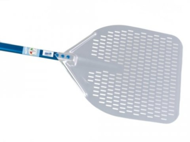 Azzura - Alu Pizzaspade 33x33cm - Med perforeret hoved - Håndtag 120 cm