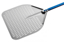 Azzura - Alu Pizzaspade 45x45cm - Med perforeret hoved - Håndtag 120 cm