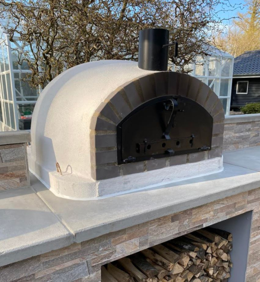 Portugisisk Pizzaovn m. skorstensudtag  (#ZPSP100)