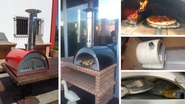 Portugisisk Pizzaovn i rustfri stål (SORT)