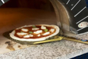 Pizza spade, Gold serie, Hoved: 33x33cm, håndtag længde: 150 cm